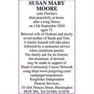 SUSAN MARY MOORE