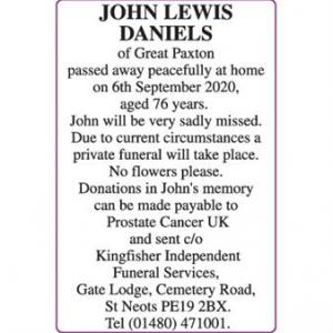 JOHN LEWIS DANIELS