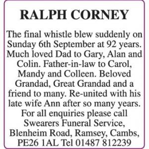 RALPH CORNEY