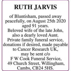 RUTH JARVIS