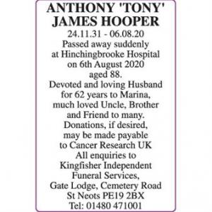 ANTHONY TONY JAMES HOOPER