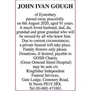 JOHN IVAN GOUGH