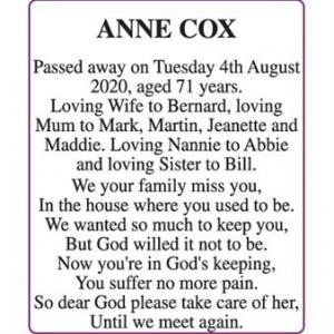 ANNE COX