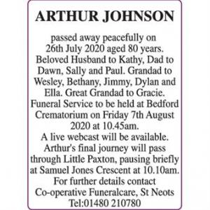 ARTHUR JOHNSON