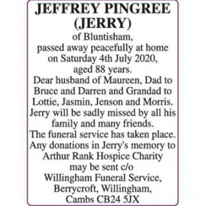 JEFFREY PINGREE (JERRY)