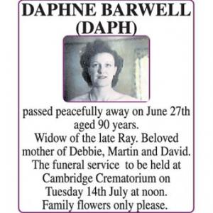 DAPHNE BARWELL (DAPH)