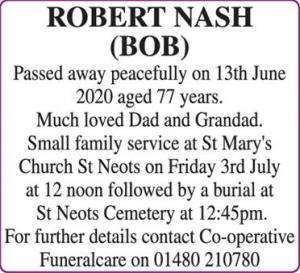 ROBERT NASH (BOB)