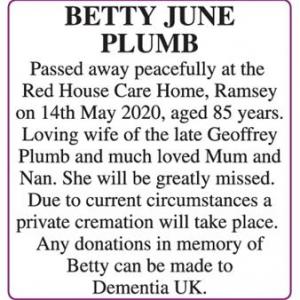 BETTY JUNE PLUMB