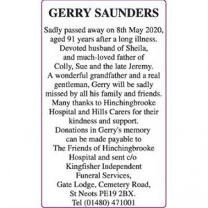 GERRY SAUNDERS