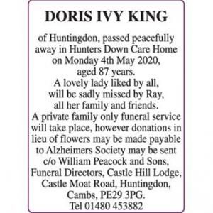 DORIS IVY KING