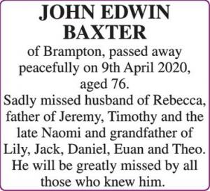 JOHN EDWIN BAXTER