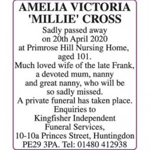 AMELIA VICTORIA CROSS