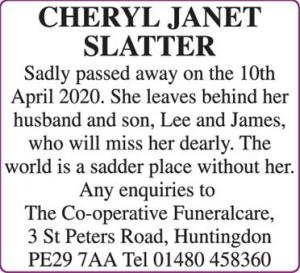 CHERYL JANET SLATTER