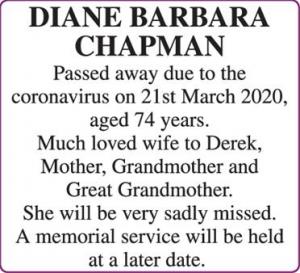 DIANE BARBARA CHAPMAN