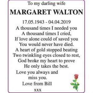 MARGARET WALTON