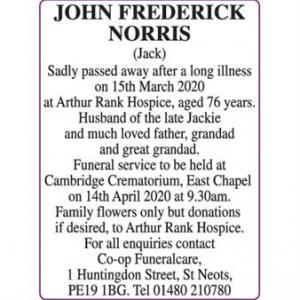 JOHN FREDERICK NORRIS