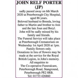 JOHN RELF PORTER