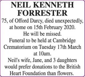 NEIL KENNETH FORRESTER