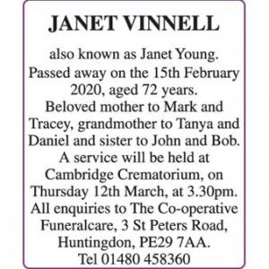 JANET VINNELL