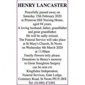 HENRY LANCASTER