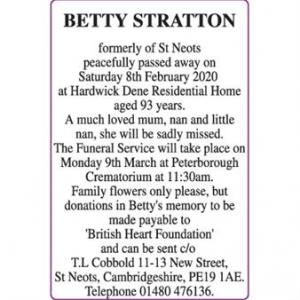 BETTY STRATTON