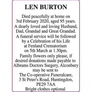 LEN BURTON