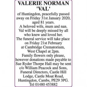 VALERIE NORMAN
VAL