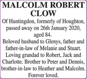 MALCOLM ROBERT CLOW