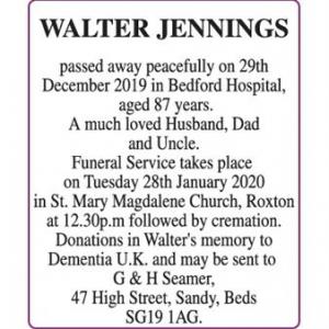 WALTER JENNINGS