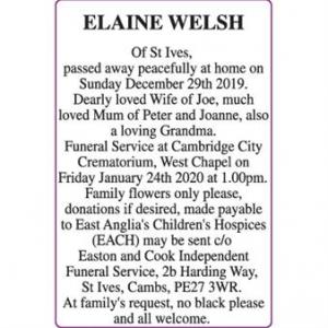 ELAINE WELSH