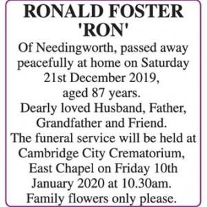 RONALD FOSTER