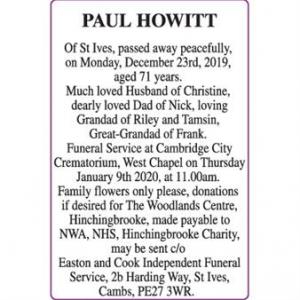 PAUL HOWITT