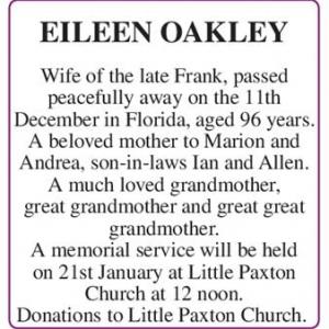 EILEEN OAKLEY