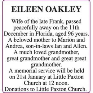 EILEEN OAKLEY