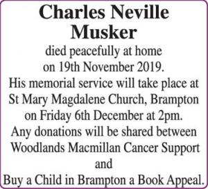 CHARLES NEVILLE MUSKER