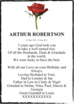 ARTHUR ROBERTSON