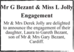 Mr G Bezant & Miss L Jolly