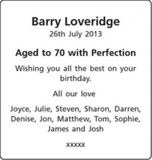 Barry Loveridge