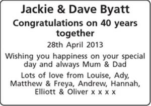 Jackie - Dave Byatt