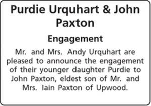 Purdie Urquhart - John Paxton