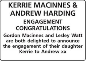 KERRIE MACINNES - ANDREW HARDING