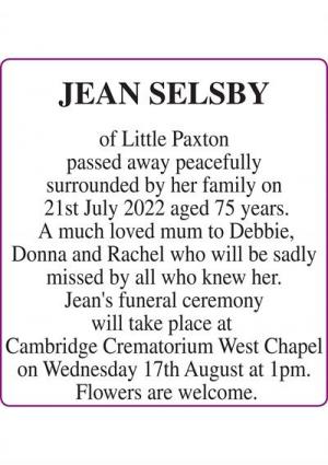 JEAN SELSBY