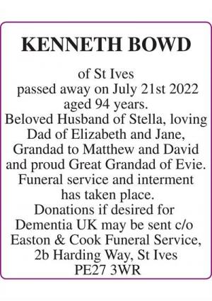 KENNETH BOWD