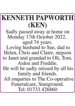 KENNETH PAPWORTH