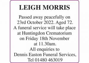 LEIGH MORRIS