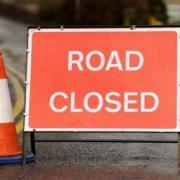 Notice of road closure in Alconbury Weston