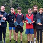 Tom Starling, Milosz Wajda, Patrick Foy, Toby Ray, Noah Scott-Dunkin, Tom Hancock, Libby Jackson, Isabella Dovey and Daniel Grant of Huntingdon Boat Club.