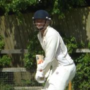 Dom Farr batting for Waresley.