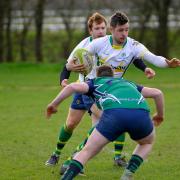 Joe Hicken kicked three conversions in a fine individual performance for Huntingdon.