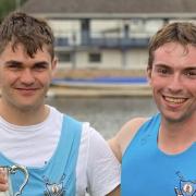 Dominic Chapman (left) and Fergus Mitchell-Dwelly of St Neots Rowing Club were the winners of the open men\'s pairs on both days of the St Neots Regatta.